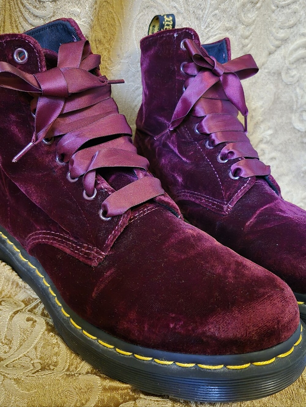 Velvet Dr. Martens